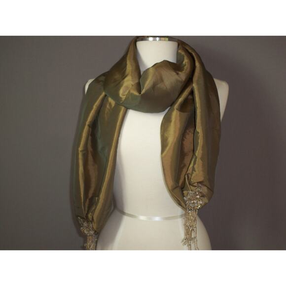 Beaded shawl wrap stole scarf, evening shawl, MOB evening wear shawl wrap - Picture 3 of 6